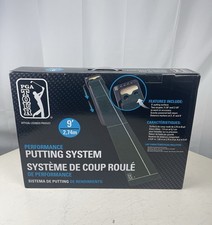 PGA Tour Performance Putting System 9ft Golf Practice Mat Ball Return Open Box