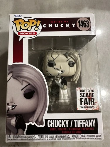 Funko Pop! Movies Bride of Chucky 1463 Chucky / Tiffany Hot Topic Scare Fair '23