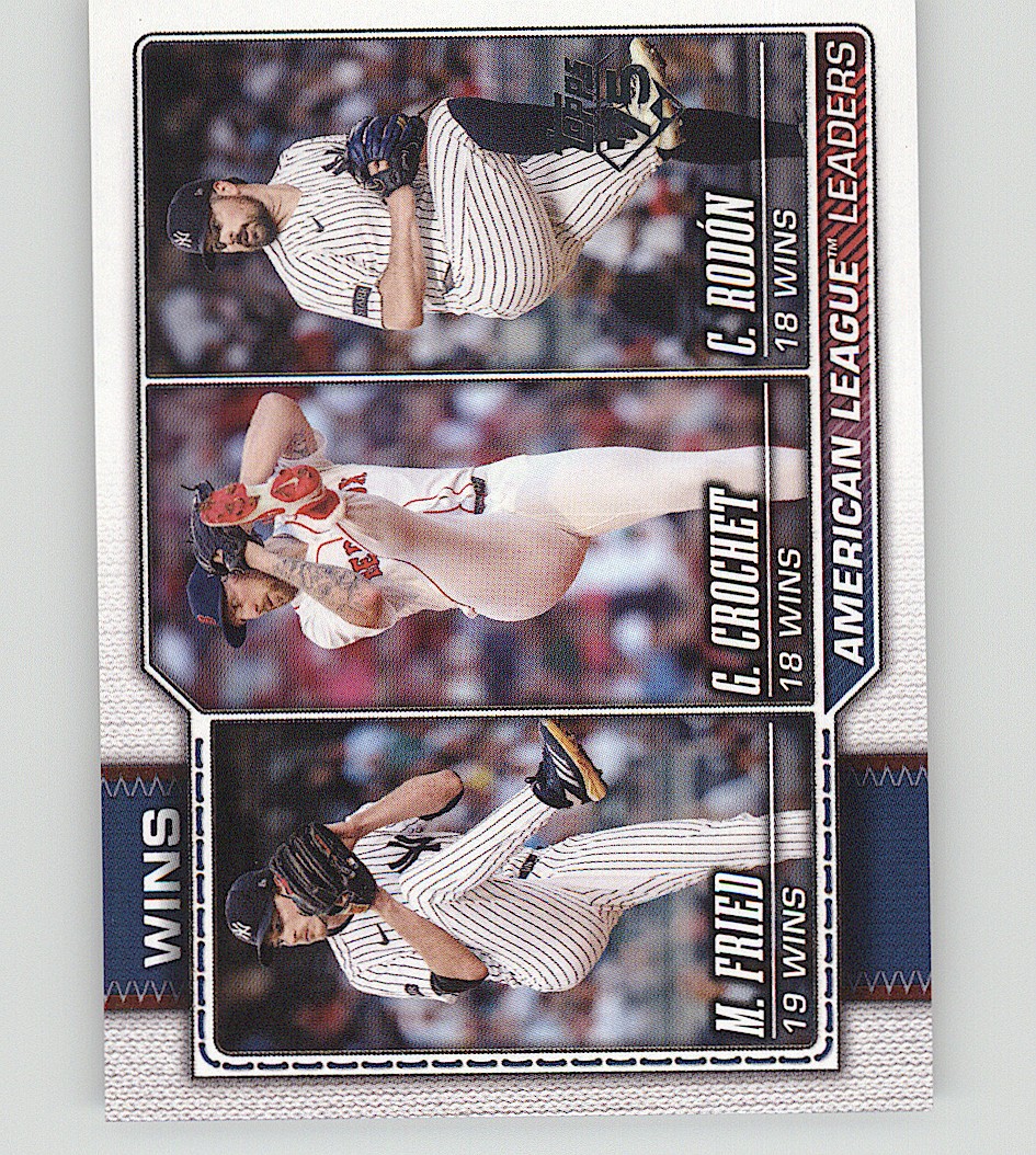 2026 Topps #130 2026 Topps #130 American League Leaders Wins