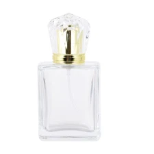 50ml Glass Perfume Spray Atomizer Leak Proof Refillable Travel Lotion Bottle