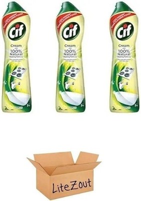 Cif Lemon Cream with Spray, 500ml (3 pack)