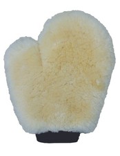 Tail Tamer Grooming Shearling Mitt Quality All Natural Shine White SGM