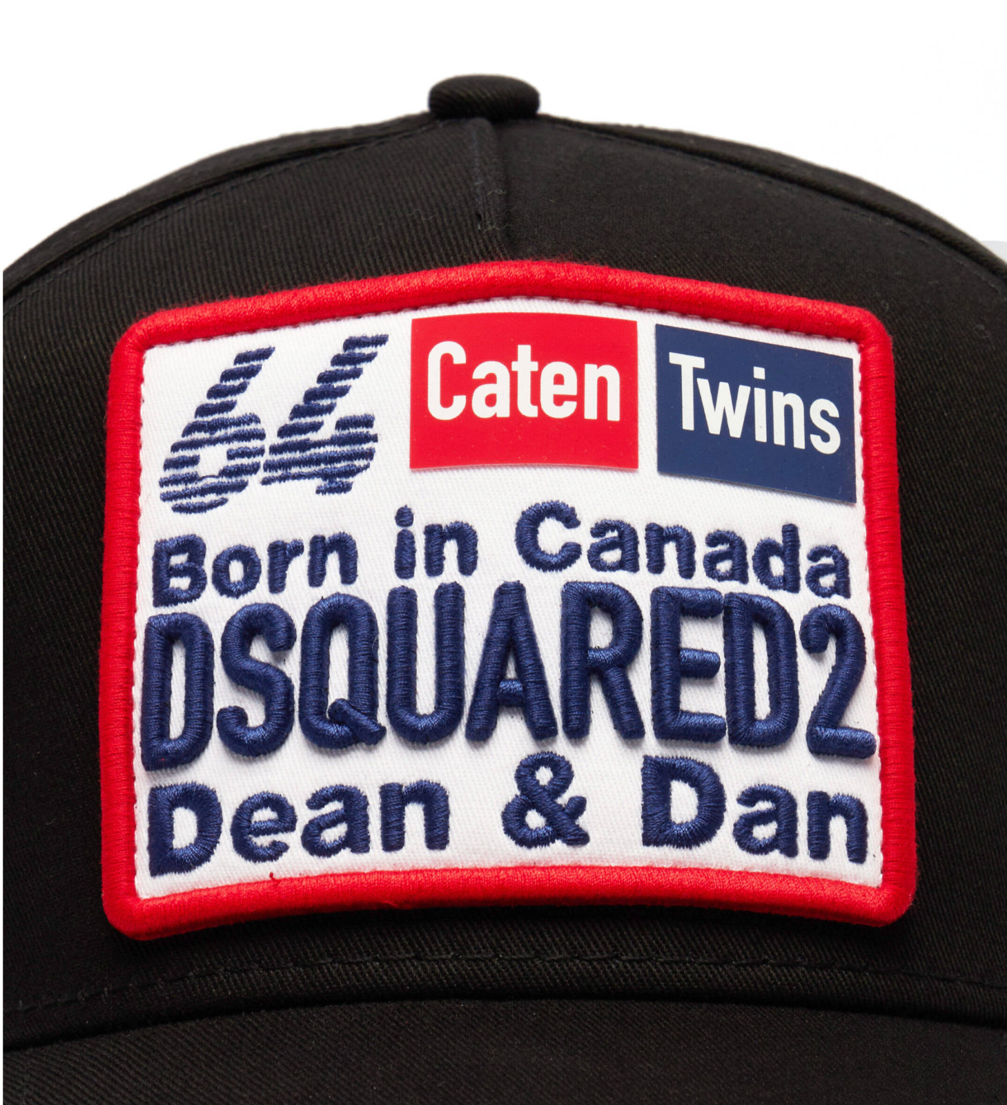 Dsquared2 Family Business 64 Black Baseball Cap Logo Canvas Adjustable Unisex image 4