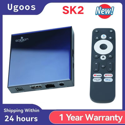 SK2 Smart TV Box Android 12 ARM Cortex-A55 4GB 32GB Wifi6 BT5.2 100M Set Top Box