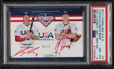 2017 USA Baseball Stars & Stripes Red Ink 8/10 Jeren Kendall Seth Beer Auto 0h2x