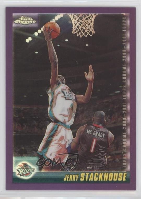 2000-01 Topps Chrome Refractor Jerry Stackhouse #10 h8k