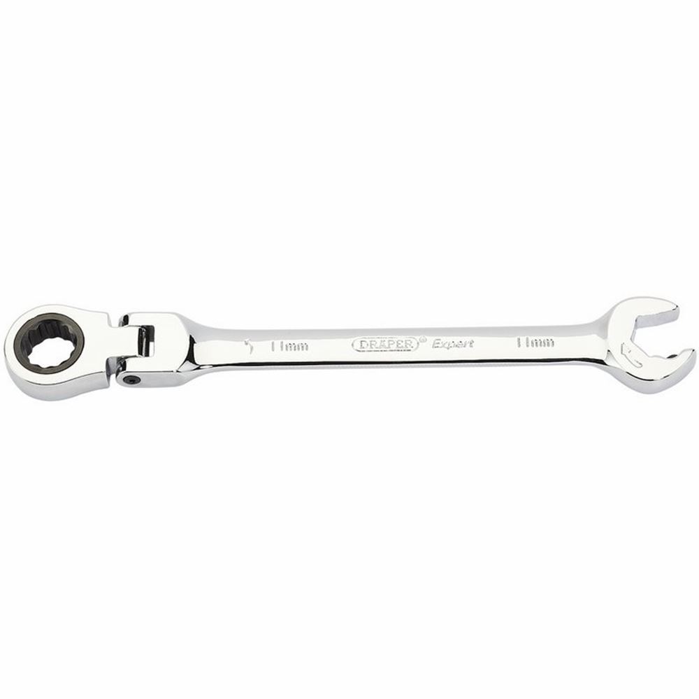 Draper Combination Spanner Flexible Head And Double Ratcheting (11mm) - 06855 - Image 4