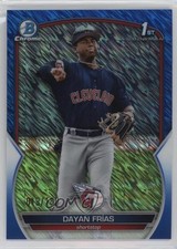 2023 Bowman Chrome Prospects Blue Shimmer Refractor 19/150 Dayan Frias 0y8v