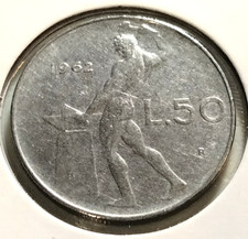 1962  Italy  50 lire  Coin - KM#95.1 - Combined Shipping - (IN#16489)