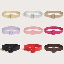 Wide Faux Leather Belt 4.2cm Women's Simple Dress Casual Waist Wide Belts