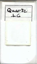 Quartz ⟂C Petrographic Microscope Slide (OS-7)