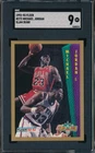 MICHAEL JORDAN 1992-93 FLEER SLAM DUNK SGC 9 MINT CARD #273!