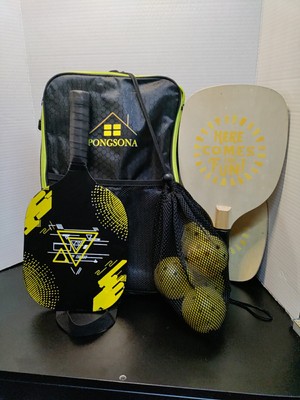 Pickleball Starter Kit - 3 Rackets And  6 Balls. With Carry Case
