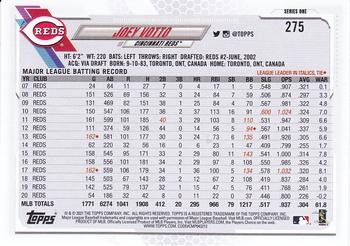 2021 Topps #275 Joey Votto Rainbow Foil NM - Picture 2 of 2