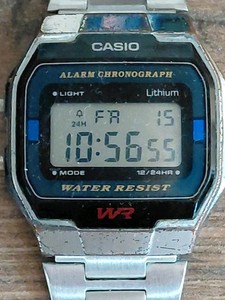 Casio A163W Digital Watch Water Resistant