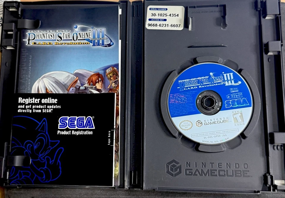 Phantasy Star Online: Episode III C.A.R.D. Revolution - GameCube - CIB w/ Reg - Image 2 of 4