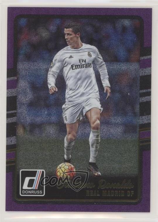2016-17 Panini Donruss Purple Cristiano Ronaldo #138 s6t