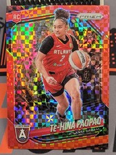 2025 Panini WNBA Prizm Te-Hina Paopao Red Power /75 #61 Atlanta Dream
