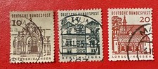 Deutsche Bundespost Bauwerke Serie 10 15 20 Pf gestempelt Lot