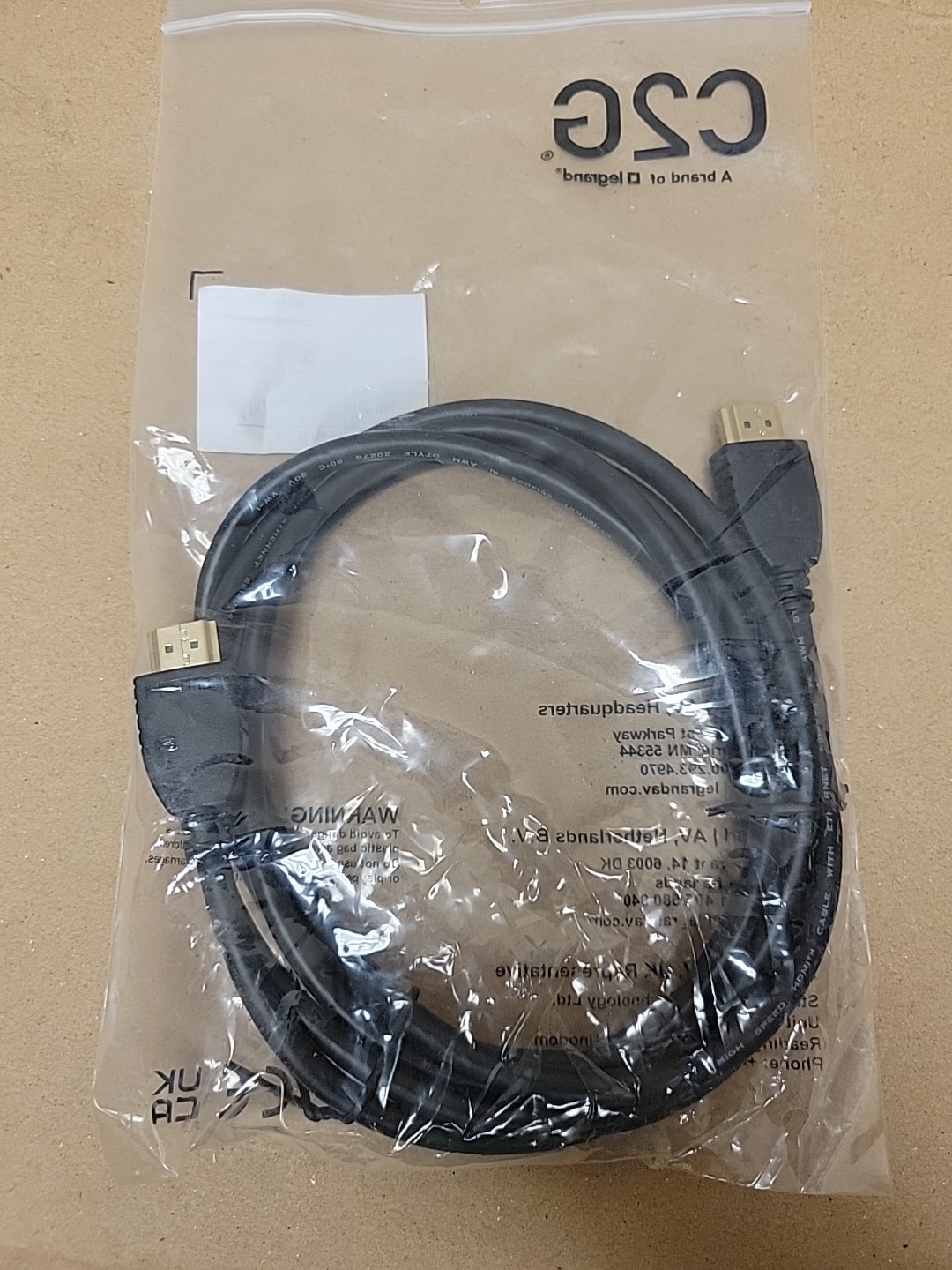 C2G Cables High Speed HDMI Cable with Ethernet #56783 New