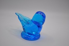 Vintage Glass Bluebird of Happiness Leo Ward 1997 Paperweight Figurine