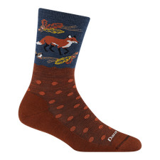 DARN TOUGH 6105 Fox Foliage Women's Wild Life Crew Lightweight Lifestyle Socks
