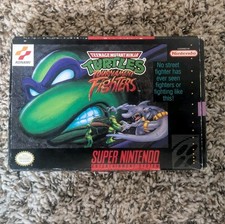Teenage Mutant Ninja Turtles Tournament Fighters SNES Super Nintendo w/ Box