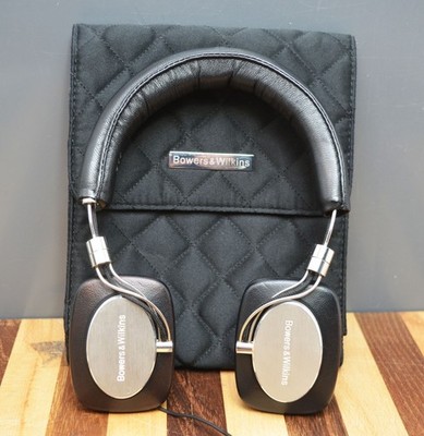 Bowers & Wilkins P5 On-Ear Headband Headphones Wired 3.5mm Black Silver