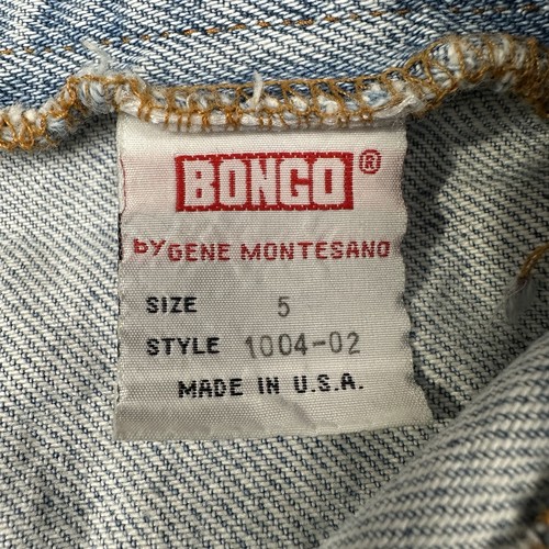 Vintage BONGO Jeans Juniors Size 5 High Rise Capris Rear Zipper Made In USA Y2K - Picture 4 of 12