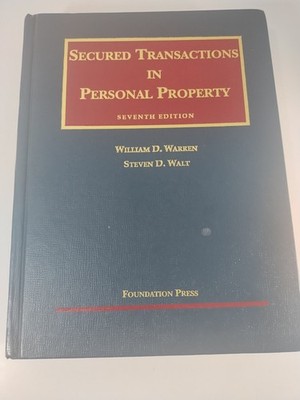 Secured Transactions In Personal Property by William Warren & Steven Walt HC 