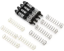 Treal Hobby Losi® Mini LMT 6061 Aluminum Threaded Shock Set (Silver) (4)
