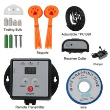 Electric Fence Pet Containment System 1 Dog Training Collar In Ground Shock