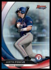 2020 Bowman's Best Top Prospects Refractor Justin Foscue Texas Rangers #TP-6