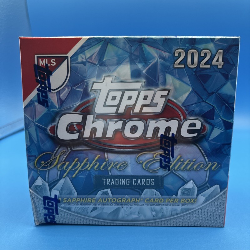 2024 Topps Chrome MLS Soccer Sapphire Edition Factory Sealed Hobby Box