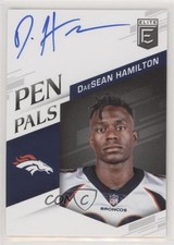 2018 Donruss Elite Pen Pals Blue Ink DaeSean Hamilton #PP-DH Auto i6j