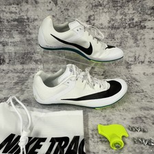 New No Box - Nike Zoom Rival Sprint Track Spikes White Men's 8.5 - FZ9663-102