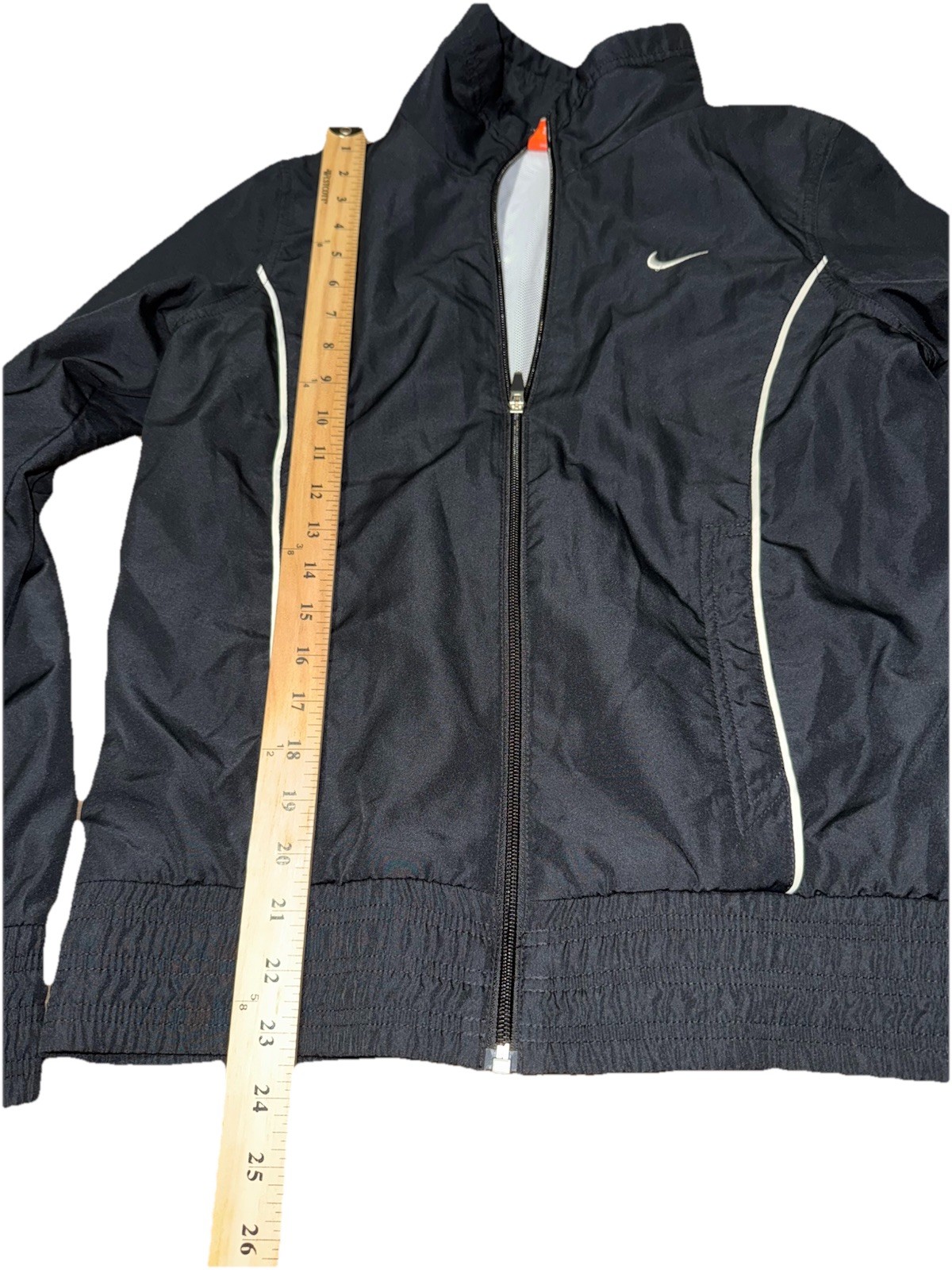 SACAI X NIKE Giacca NIKE Athletic Dept vintage bianca e nera full zip donna media