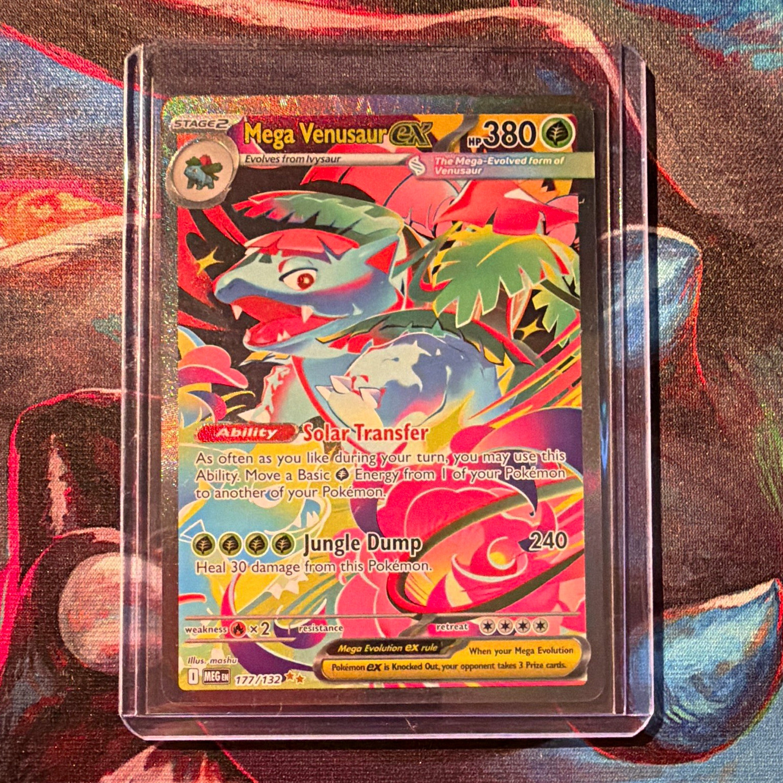 Mega Venusaur EX 177/132 ME01 Mega Evolution SIR Full Art Holo EN 380HP