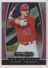 2019 Panini Chronicles Titan Pink Prizm 3/25 Mike Trout #8 6ns