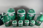 Rare German Art Deco Jade Green Porcelain Canister Spice Oil Vinegar Set 9 Pc — photo 2