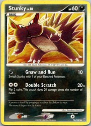 Stunky 76/100 Stormfront Common Pokemon Card
