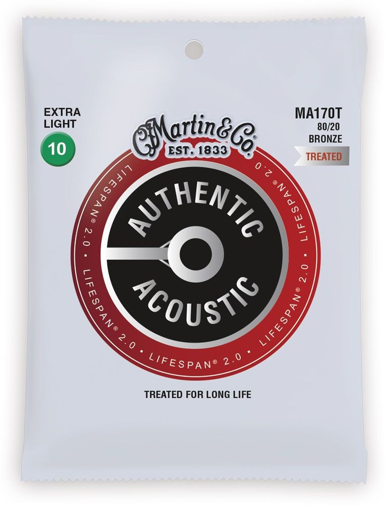 Martin MA170T Authentic Acoustic Lifespan 20 Extra Light 10-47 3190₽