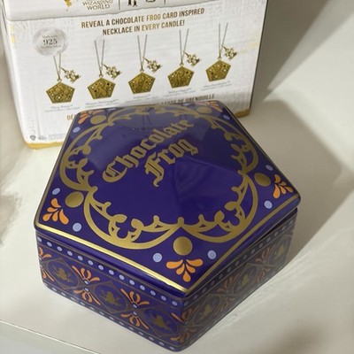 Charmed Aroma Harry Potter  Chocolate Frog Jewelry Candle & Wizard Card Necklace