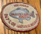 Vintage Michigan Department of natural resources DNR Master angler award patch — photo 2