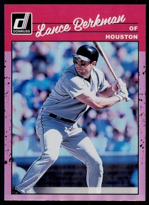 2023 Donruss Lance Berkman 262 Holo Pink Houston Astros