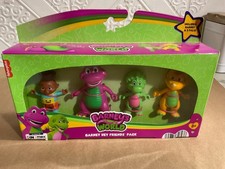 Fisher-Price Barney's World Barney Hey Friends 4 Pack 3" Figures New in Package