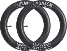2-PCS 16" Heavy Duty Bike Tubes 16x1.75/2.25 45/57-305 AV32MM Inner Tubes