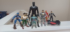 Action Figure Bundle. Iron Man Black Panther Cap America J.Chan Bootleg TMNT