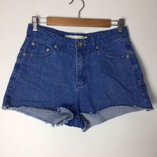 Brave Soul Womens London Denim Studio High Waisted Shorts Size 10 Good Cond SB29