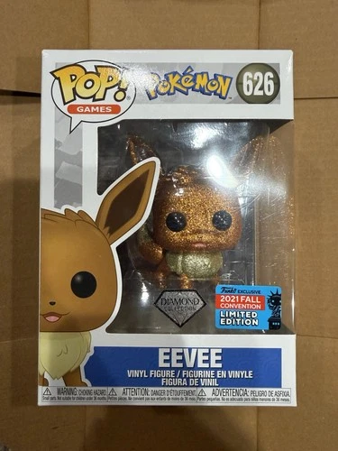 Funko Pop! Games Pokemon Eevee 626 Diamond Collection 2021 Fall Convention